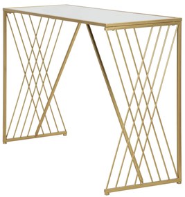 MESA DE CONSOLA 120X40X80 CM DOURADO