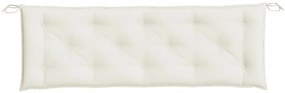 Almofadão p/ banco de jardim 150x50x7 cm mesclado tecido creme