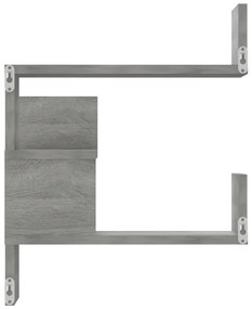 Estante canto 2pcs 40x40x50cm derivados madeira cinzento sonoma