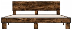 Estrutura de cama 180x200 cm derivados madeira/metal