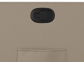 Poltrona reclinável couro artificial cor cappuccino