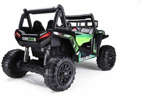 Carro elétrico para Crianças UTV 24V, 2 Lugares em couro sintético, controle remoto 2.4Ghz, 2 motores X 200 W, travão elétrico, luzes LED, rodas Soft