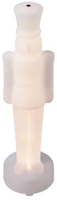 Candeeiro de mesa branco com LED regulável e RGBW-IC recarregável - Nutcracker