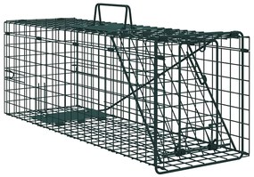 vidaXL Armadilha para Animais Verde 61 x 20 x 21,5 cm Aço