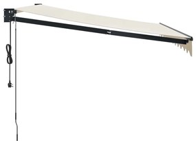 Toldo retrátil automático 3,5x2,5 m cor creme