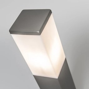 LED Candeeiro de poste exterior inteligente cinzento escuro 45 cm incl. Wifi P45 - Malios Moderno,Design