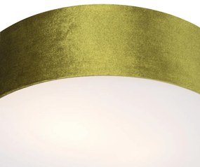 Moderna luminária de teto verde 40 cm - Tambor Moderno