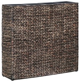 vidaXL Floreira alta com 4 vasos jacinto de água castanho