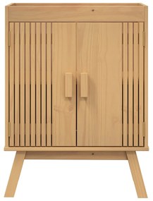 Armário de base para pia vidaXL 114x43x73,5 cm Madeira de pinho