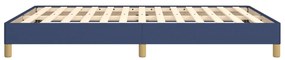 Estrutura de cama sem colchão 160x200 cm tecido azul