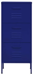 Armário de arrumação aço 42,5x35x101,5 cm azul-marinho