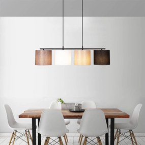 Candeeiro de Teto Valiz – Preto – 110 x 25 cm