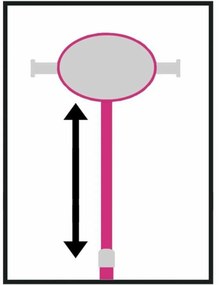 Trotinete Stamp Barbie Cor de Rosa