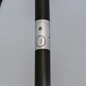Chapéu de Sol de Jardim Ø2,5x2,4 m Chapéu de Sol de Terraço com Manive