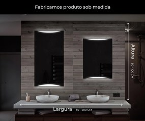 Espelho com iluminação LED L78 para casa de banho