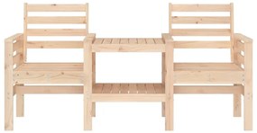 Banco de jardim 2 lugares com mesa pinho maciço