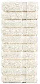 Toalhas de mãos premium SOLUND 10 pcs 50x100 cm 600 gsm creme