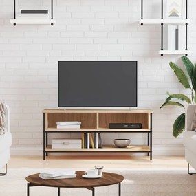vidaXL Móvel de TV 100x35x45 cm derivados de madeira carvalho sonoma