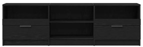 Estante para TV Carvalho Preto 150x33,5x45 cm Madeira Revestida