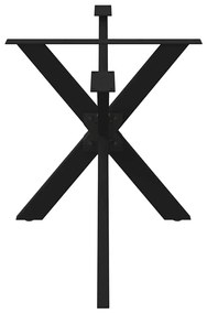 Pé de mesa de jantar em formato de aranha, preto, 150x78x(72-73) cm, a