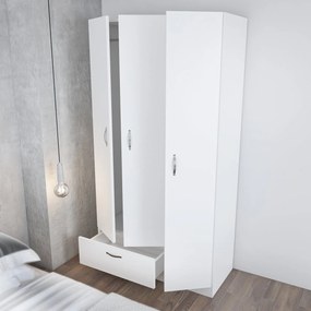 Roupeiro Gabi – Branco – 90x170x40 cm