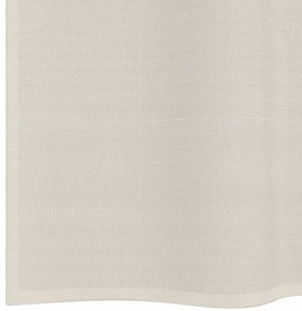Cortinas de voile com ilhós 2 pcs creme 140x245 cm