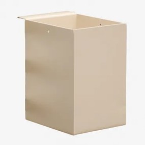 Cesto De Utensílios 15x10 Cm Para Cozinha Modular De Exterior Em Aço Savona Tapioca Bege - Sklum