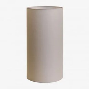 Abajur De Tecido Arlina Cinzento Taupe Claro & Ø30 Cm - ↑60 Cm - Sklum