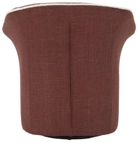 POLTRONA GIRATÓRIA 83,5x66x80 CM (ALTURA DO ASSENTO CM 42) BORDÔ