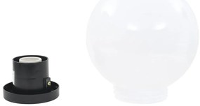 Candeeiros esféricos LED 4 pcs 20 cm PMMA