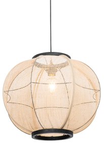 Candeeiro de suspensão oriental castanho 48 cm - Rob