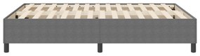 Cama Box vidaXL Cinza Claro 140x200 cm em Tecido Cotelê