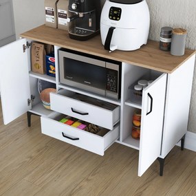 Mobiliário "JE174" - Design Moderno - Wallnut
White