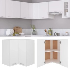 Armário de canto parede “Lyon” 57x57x60 cm branco branco