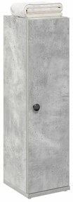 vidaXL Móvel p/ casa banho c/ suporte rolos 20,5x22x72cm cinza cimento