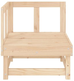 Sofás de canto para jardim 2 pcs madeira de pinho maciça