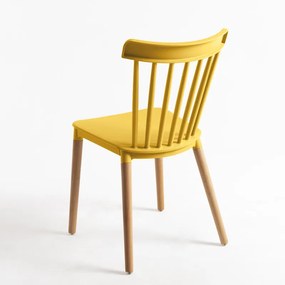 Pack 4 Cadeiras Leka - Amarelo