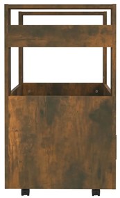 Carrinho de cozinha 60x45x80 cm deriv. madeira carvalho fumado