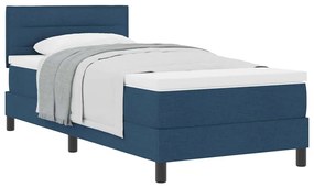 Cama Box com Colchão Azul 80x200 cm Tecido