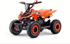Mini Moto 4 Infantil para crianças 5 a 9 anos 50CC Beneo Motors MTX, velocidade até 40 Km/h com limitador Laranja