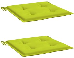 Almofadões cadeiras jardim 2pcs tecido oxford verde brilhante