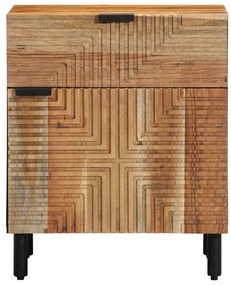 Mesa de Cabeceira vidaXL 50x33x60 cm Madeira de Acácia Sólida
