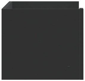 Prateleira de parede 70,5x35x30,5 cm derivados de madeira preto