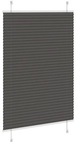 Preto Plissada Cega 90x150 cm Largura Tecido 89,4 cm Poliéster