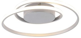 Candeeiro de teto design em aço com LED regulável em 3 níveis - Krula Design