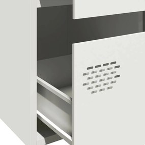 Móvel alto 68x39x101,5 cm aço branco