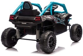 Buggy elétrico para Crianças Kawasaki 24V 4x4 TERYX KRX1000 Azul