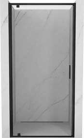 Mexen Exo porta de duche de abrir 85 cm, transparente, preta - 8181-085-000-70-00