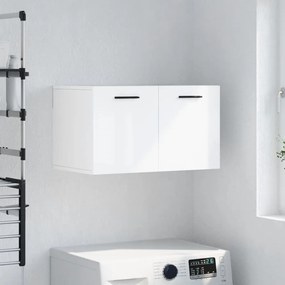 830038 vidaXL Armário parede 60x36,5x35 cm derivados madeira branco brilhante