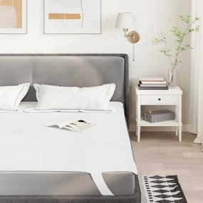 Protetor de colchão impermeável 80x200 cm branco
